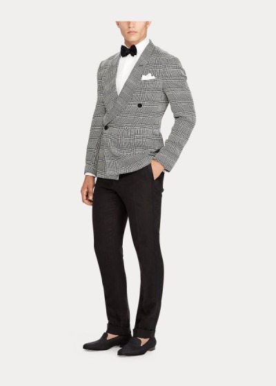 Men's Ralph Lauren Handmade Plaid Dinner Jacket | 675102JOZ